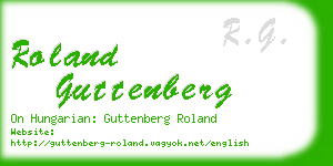 roland guttenberg business card